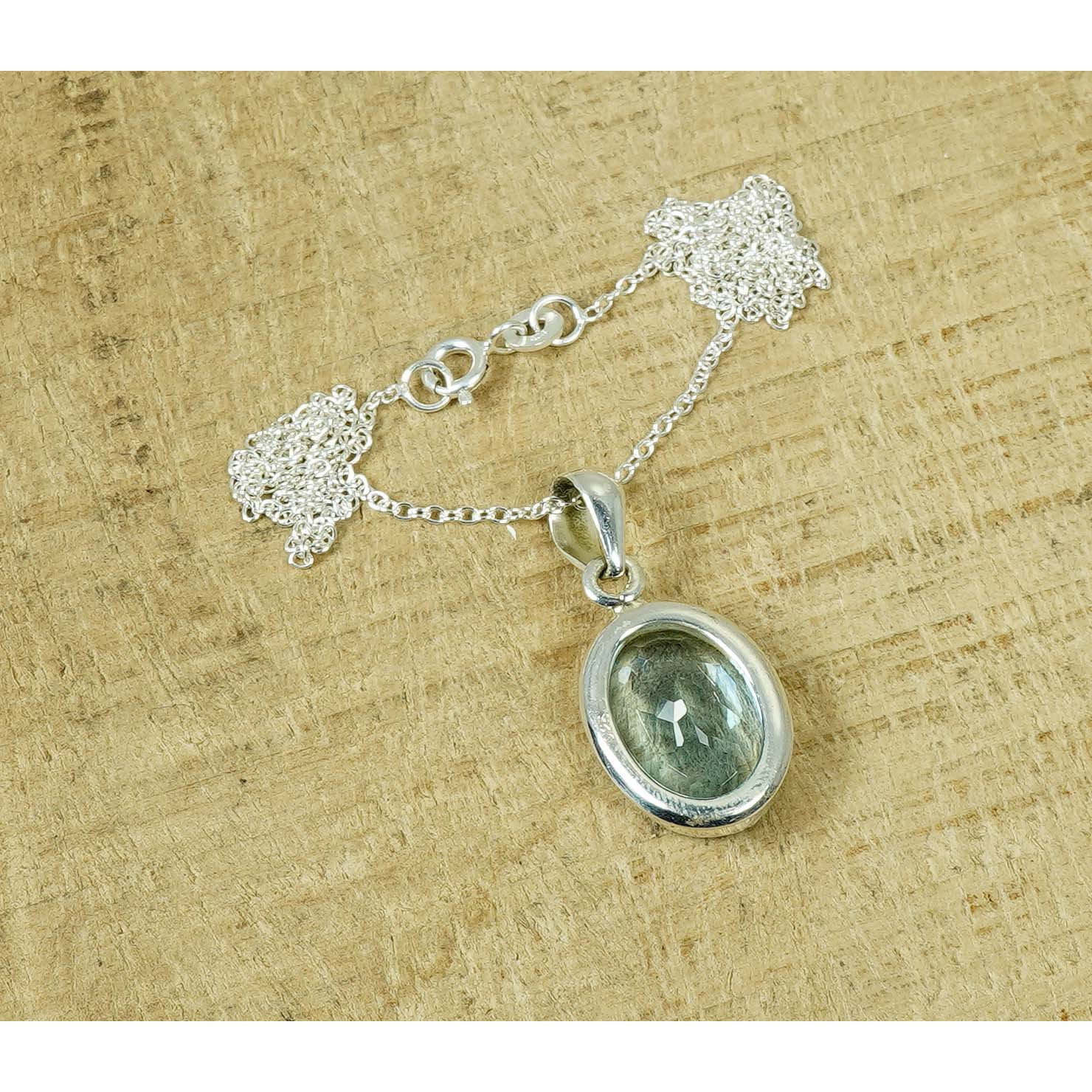 Swiss Topaz 925 Sterling Silver Pendant Necklace for Women